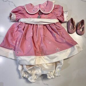Doll Clothes For 20” Adora Doll Outfit Pink Snowflake Dress